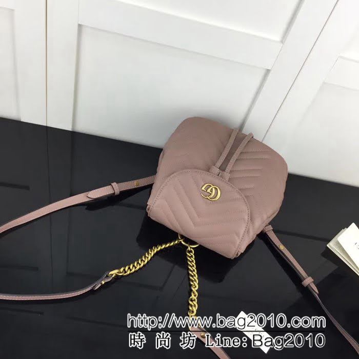 GUCCI古馳原單 新款專櫃品質原單貨實物實拍528129 奶茶色雙肩背包 HY1168